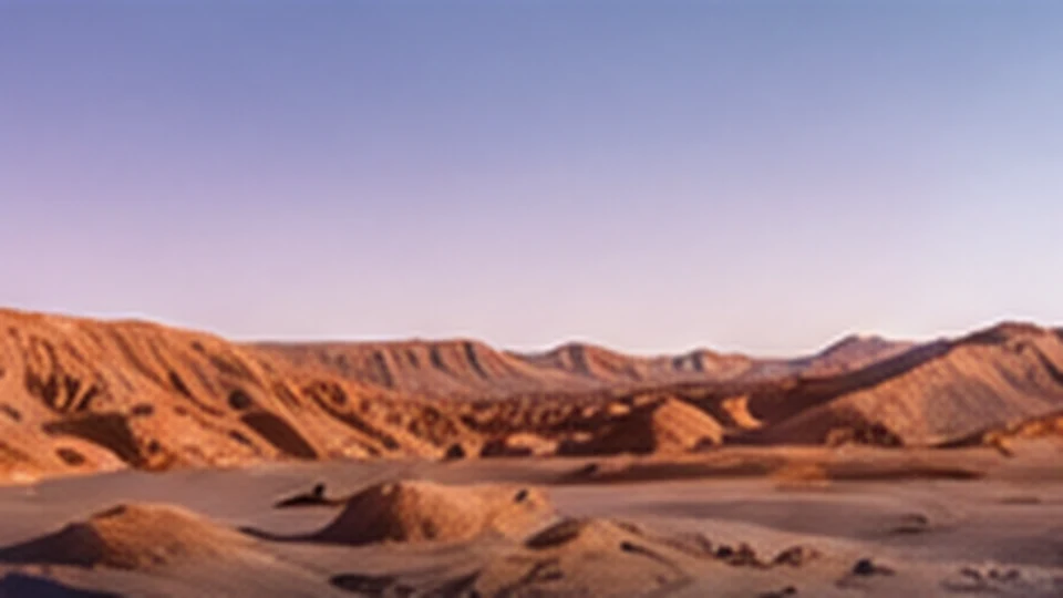 Paisaje editorial del desierto en San Pedro de Atacama